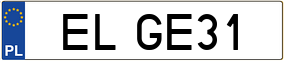 Truck License Plate
